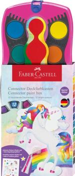Faber-Castell Farbkasten Connector 12 Farben Einhorn